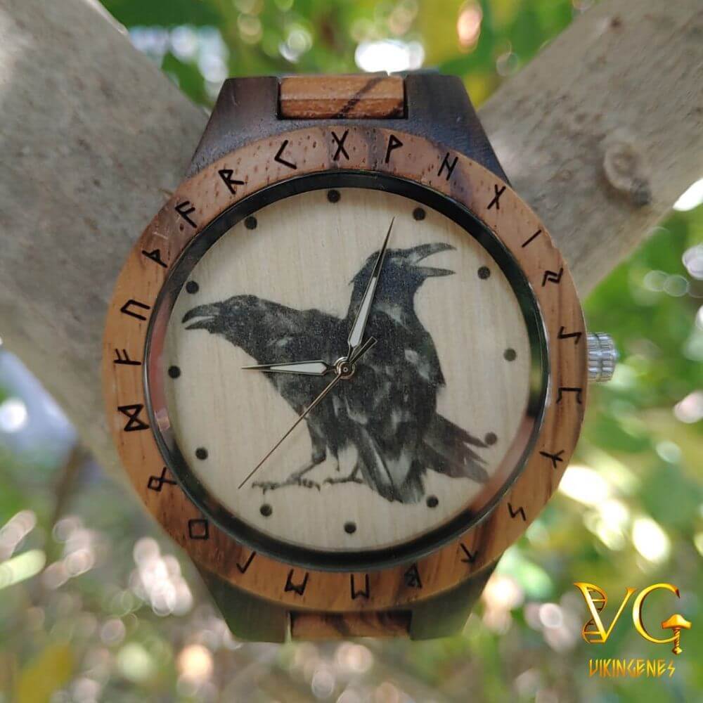 Hugin & Munin Handmade Wooden Watch