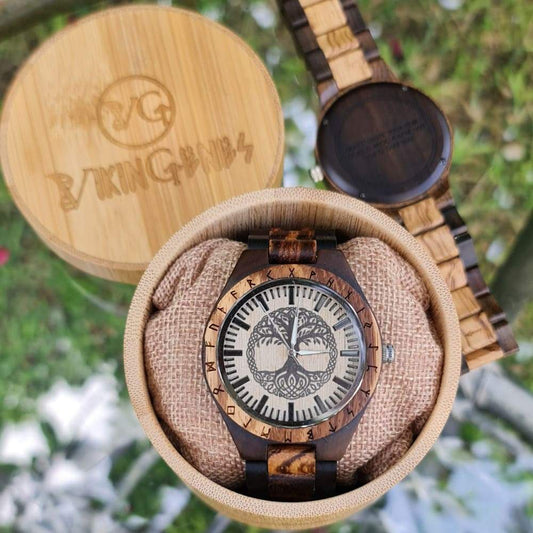 Tree Of Life Yggdrasil Handmade Wooden Watch