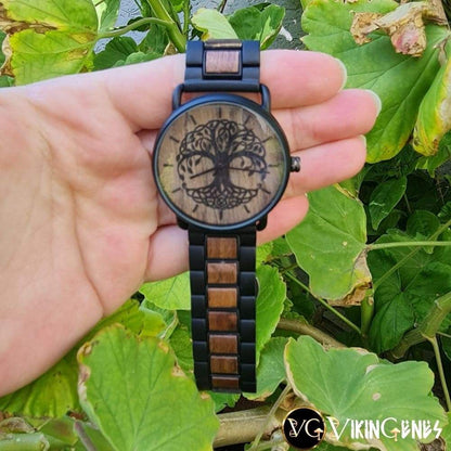 Tree Of Life Yggdrasil Handmade Wooden Watch