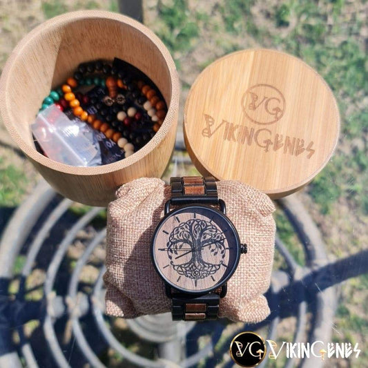 Tree Of Life Yggdrasil Handmade Wooden Watch
