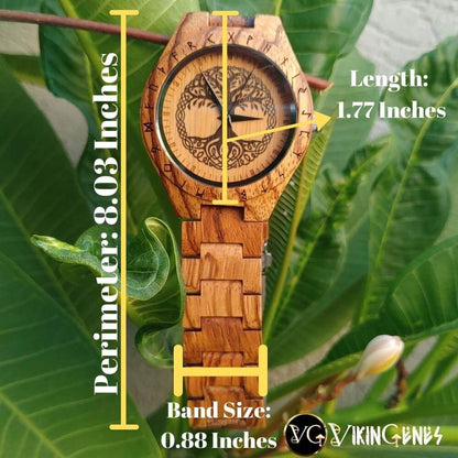 Tree Of Life Handmade Wooden Watch