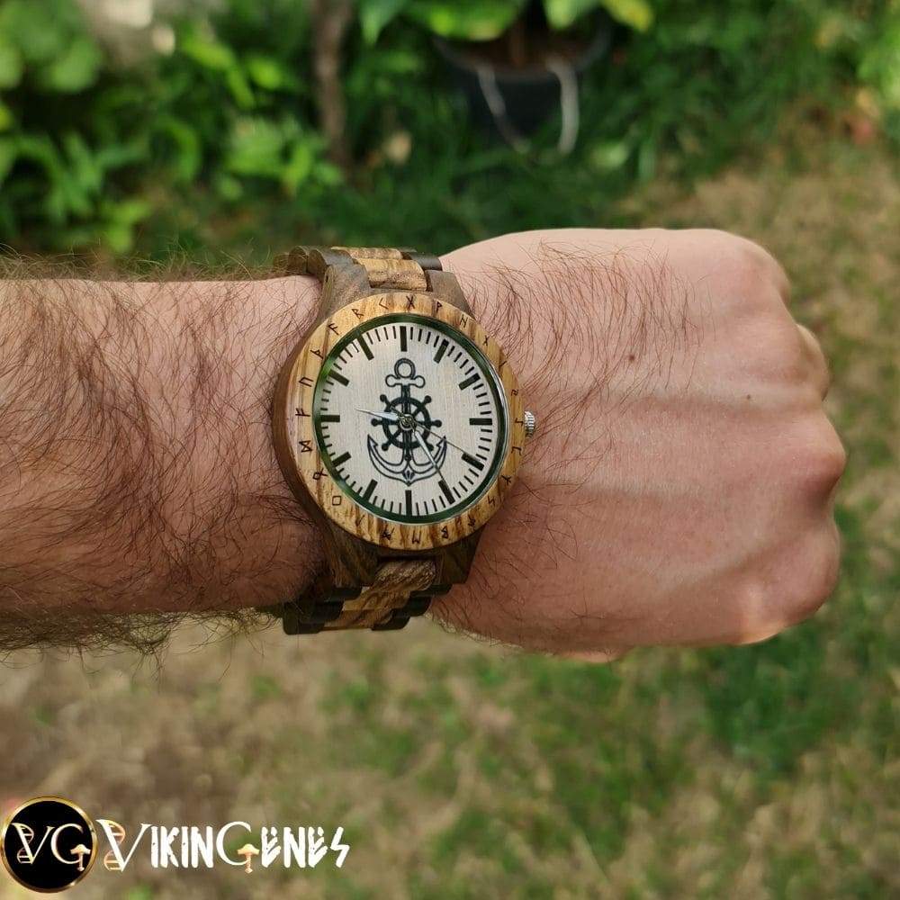 Anchor Handmade Wooden Watch