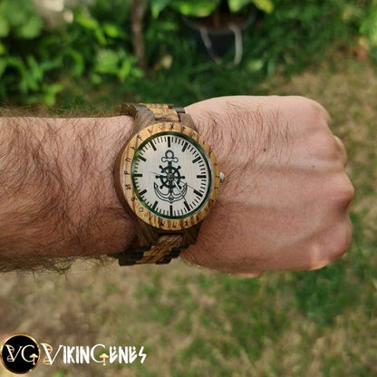 Anchor Handmade Wooden Watch