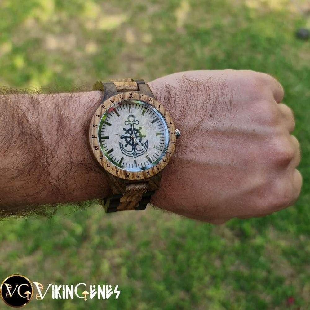 Anchor Handmade Wooden Watch