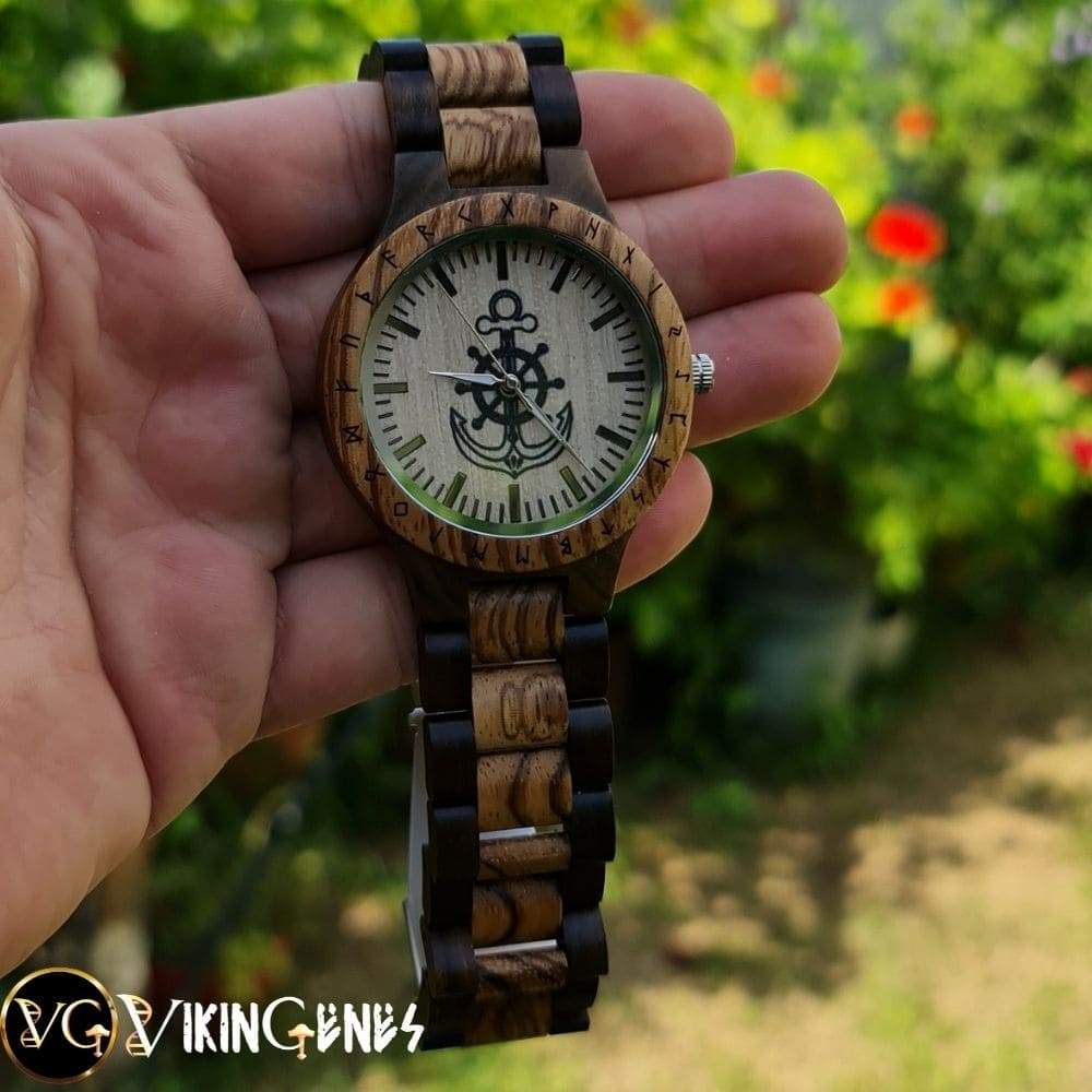 Anchor Handmade Wooden Watch