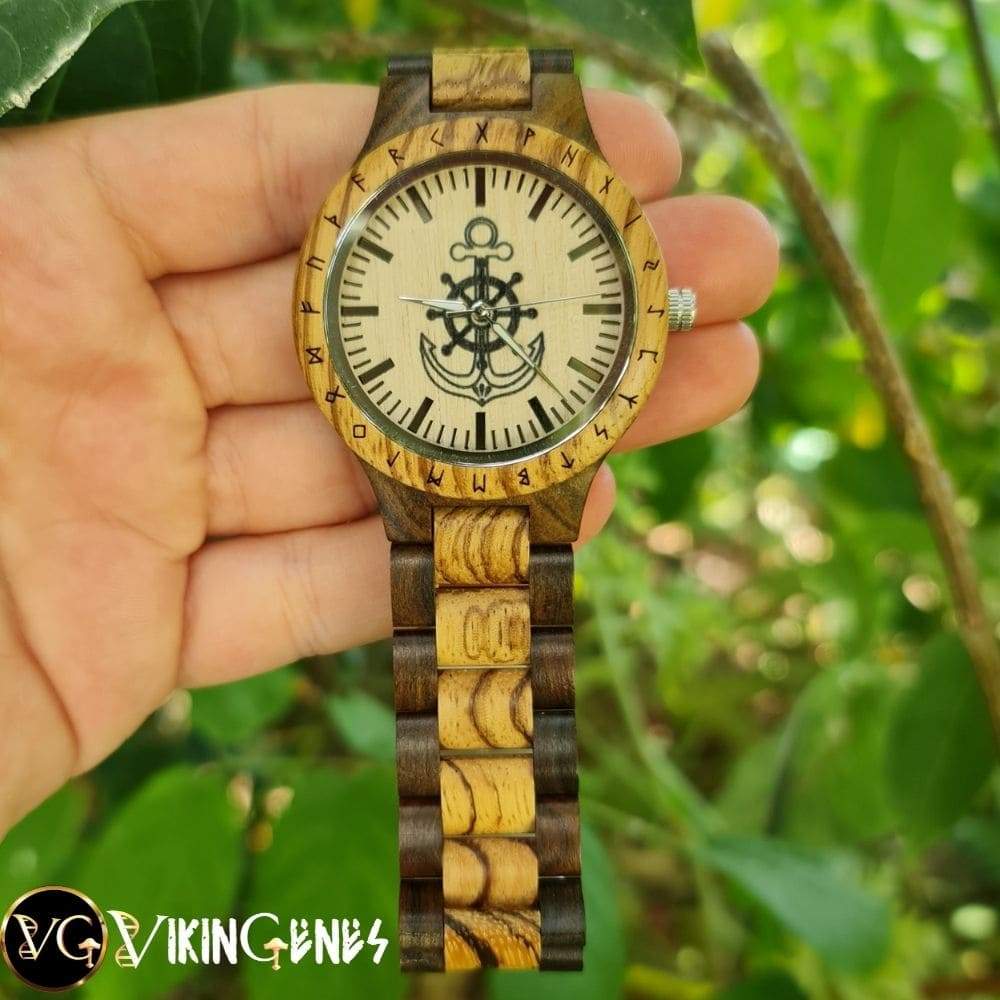 Anchor Handmade Wooden Watch