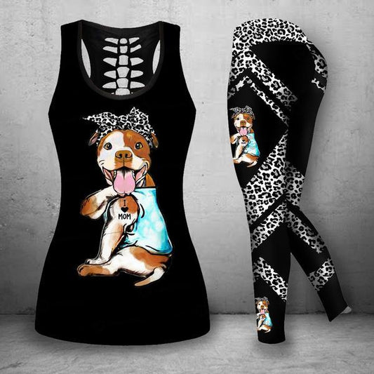 Pitbull Tatoo Combo Tank + Legging TA032439 - Amaze Style™-Apparel