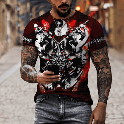 Premium Unisex 3D Printed Yin And Yang Samurai Shirts MEI