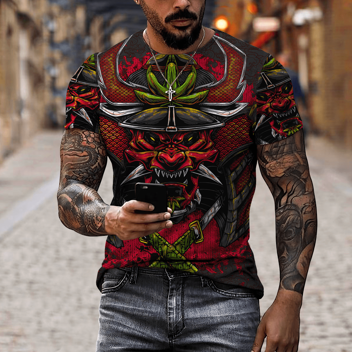 Premium Unisex All Over Printed Samurai Shirts MEI