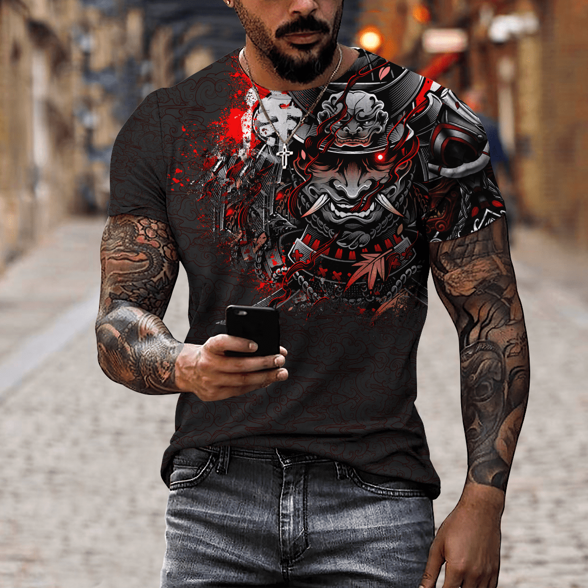 Premium Unisex All Over Printed Samurai Shirts MEI