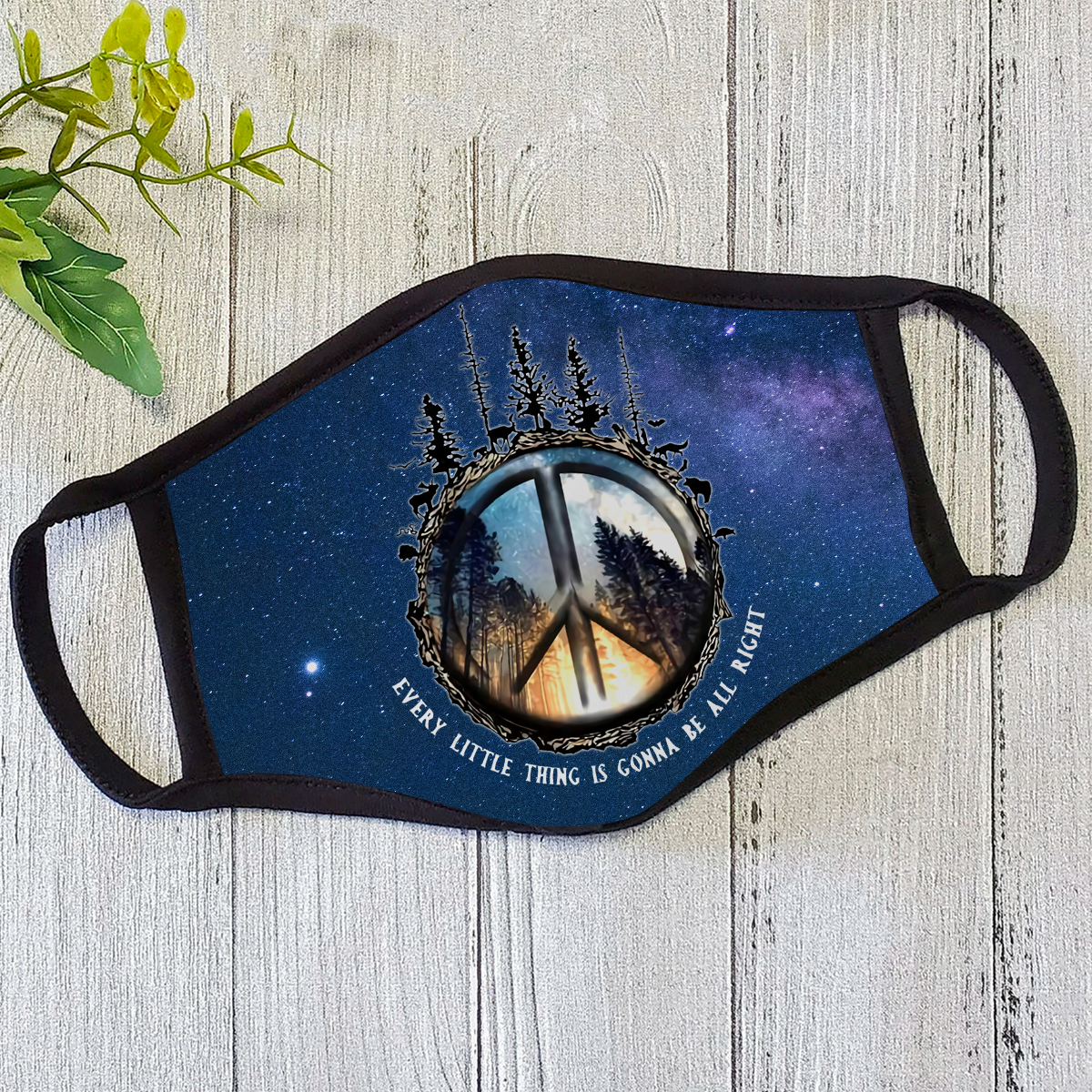 Premium Hippie 3D All Over Face Mask PL