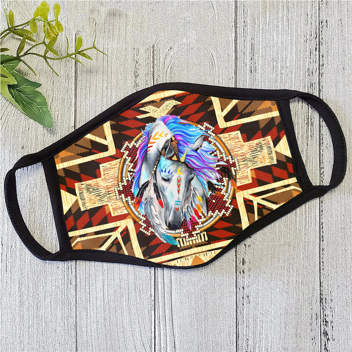 Native Pattern Face Mask TT