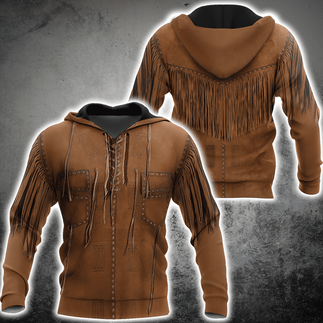 Cowboy Jacket No26 Cosplay 3D Over Printed Unisex Deluxe Hoodie ML