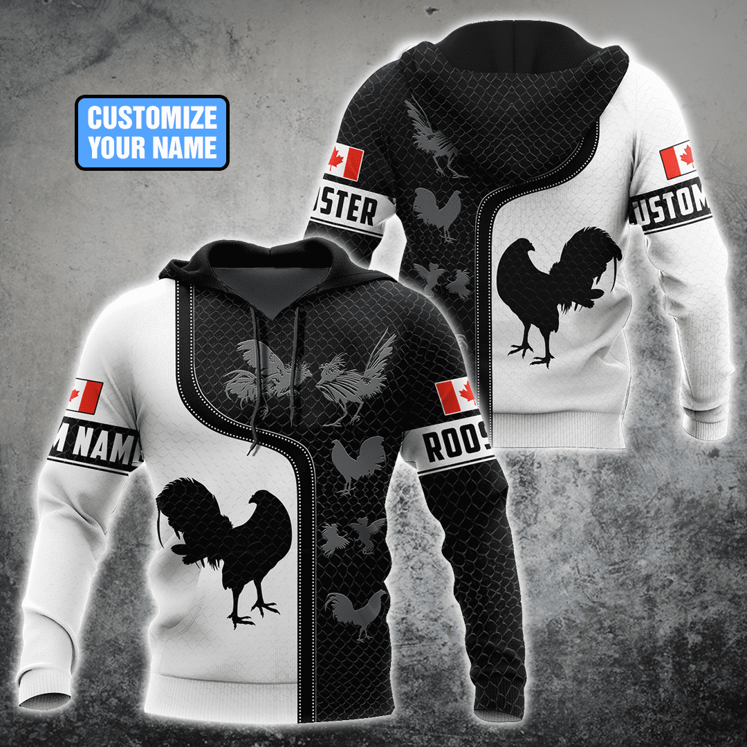 Personalized Canadian Rooster 3D Printed Unisex Shirt