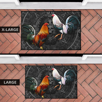Mexican Aztec Rooster 3D Printed Door Mat NH12082103VH