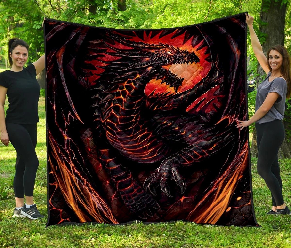 Dragon Skull Quilt NM030868-Quilt-NM-Queen-Vibe Cosy™