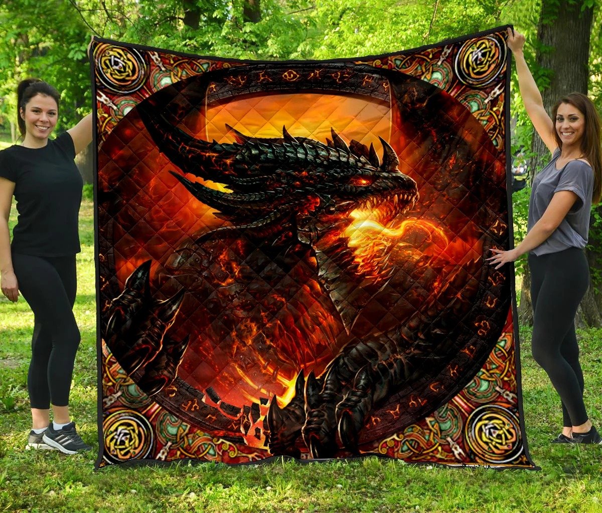 Dragon Art Quilt NM030870-Quilt-NM-Queen-Vibe Cosy™