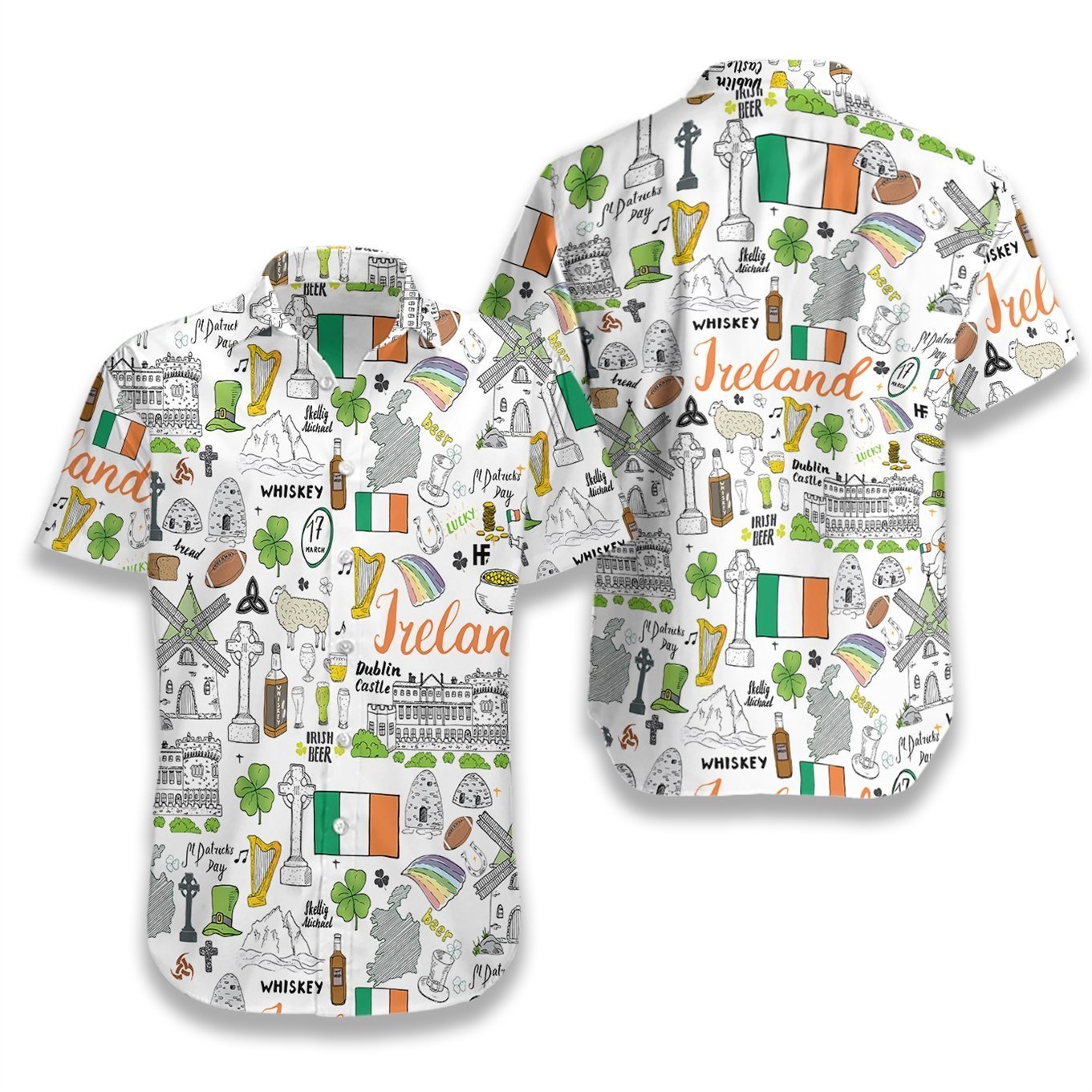 Irish Saint Patrick Day 3D All Over Printed Hawaii Shirt