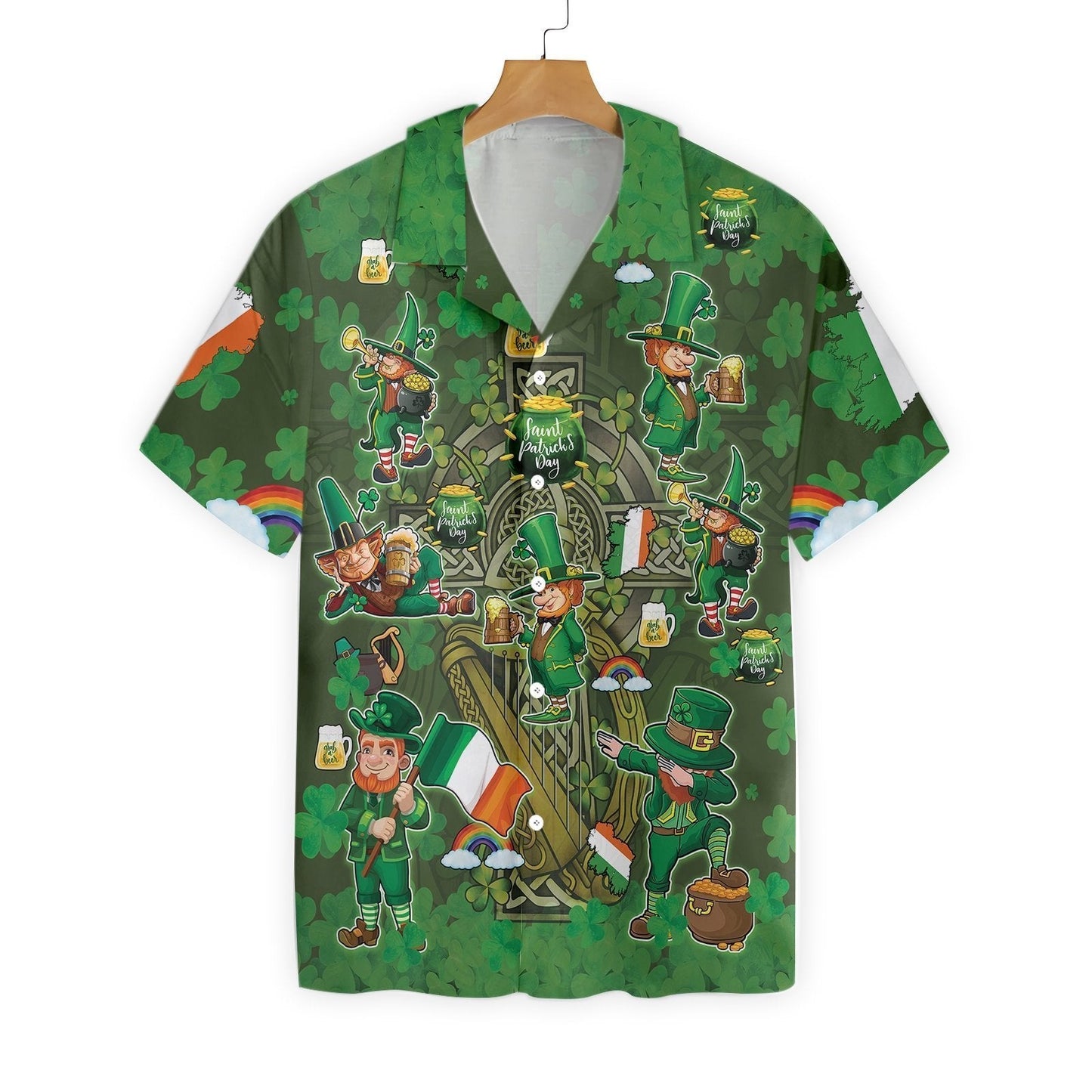 Irish Saint Patrick Day 3D All Over Printed Hawaii Shirt