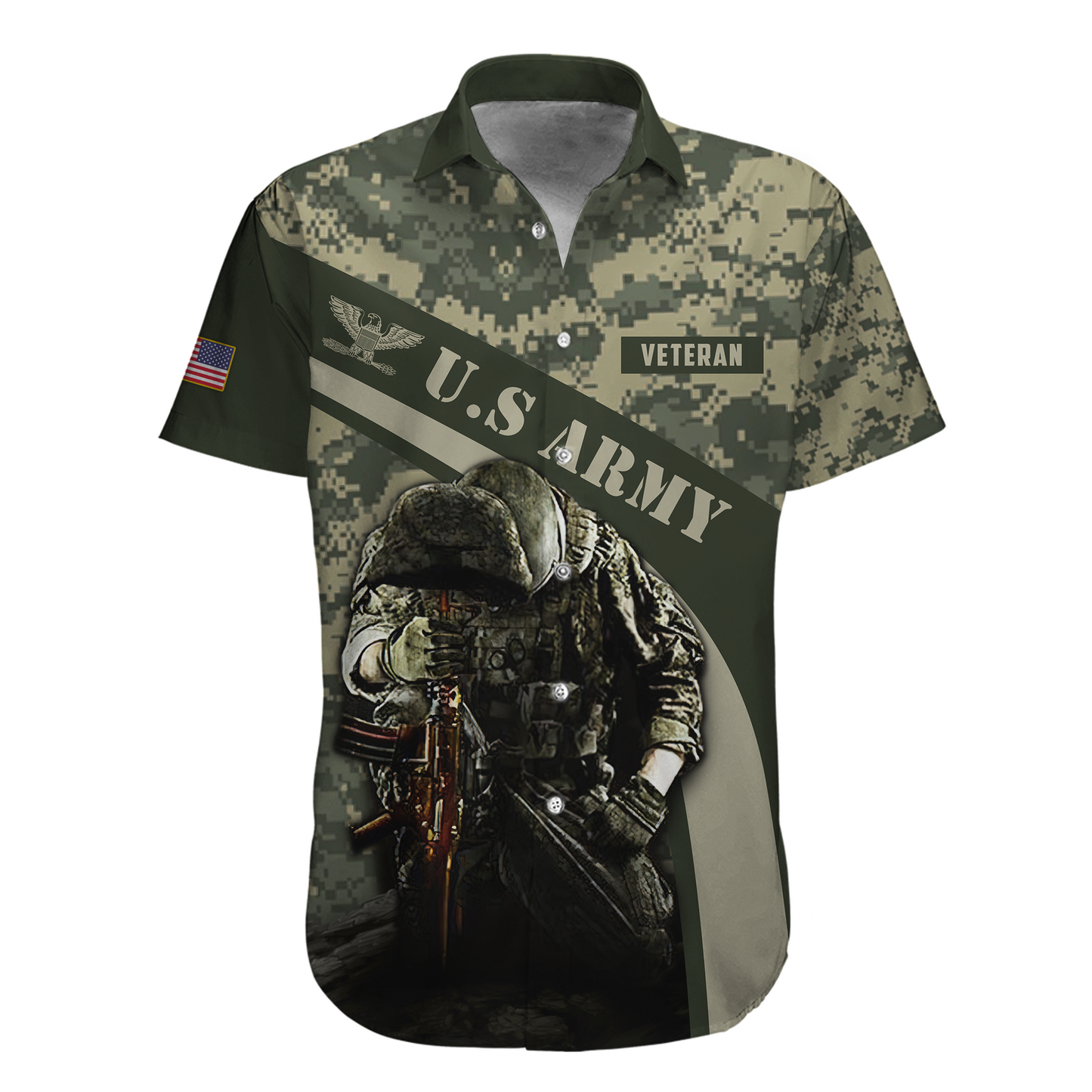 US Army Veteran 3D All Over Printed Shirts