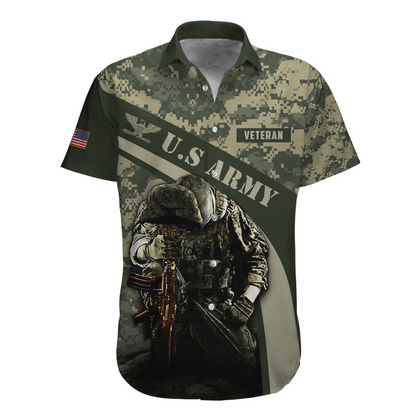 US Army Veteran 3D All Over Printed Shirts