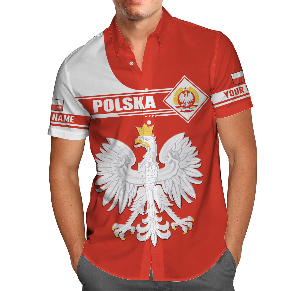 Personalized Polska 3D All Over Printed Unisex Hoodie New