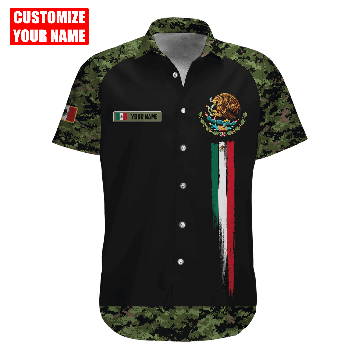 Personalized Name Mexico 3D All Over Printed Unisex Shirts Pi12072108