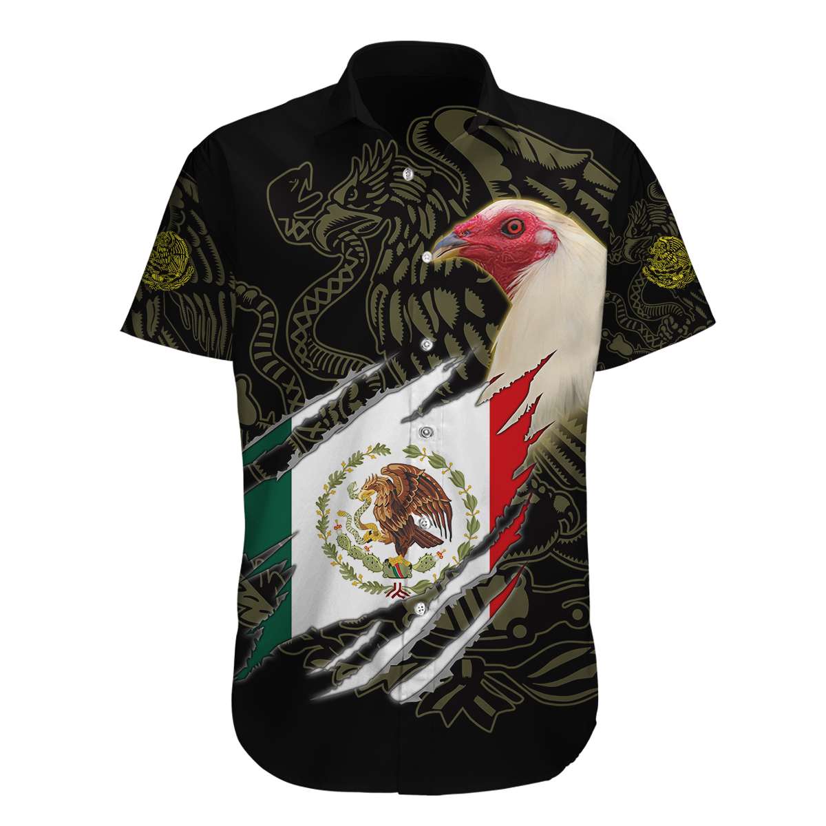 Personalized Mexican Rooster 3D Printed Unisex Shirt