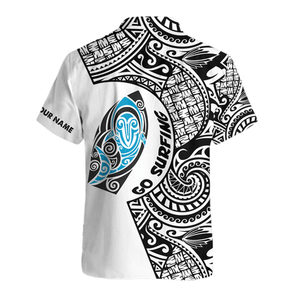 Amazing Polynesian Go Surfing Hawaii Shirt Combo With Short