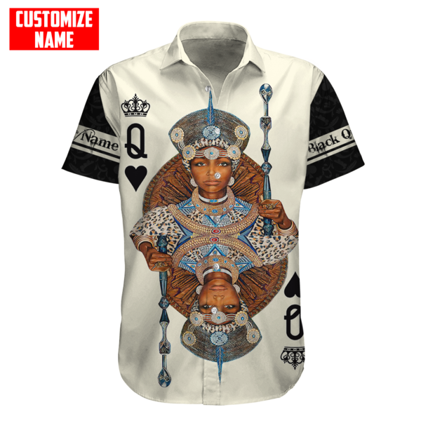 African Culture Black Queen Zulu Unisex Hoodie ML Personalize Name