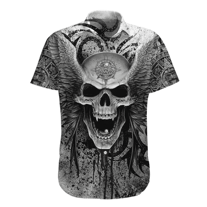 Aztec Mexican Skull 3D All Over Printed Unisex Hoodie