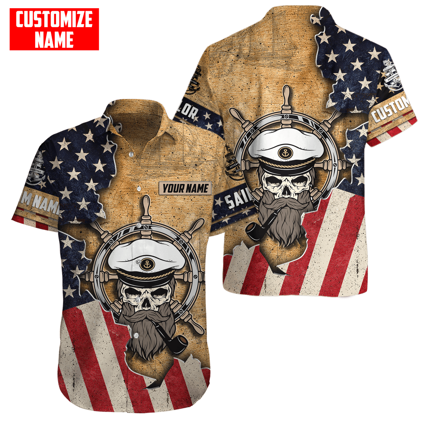 Customized name The Adventure Begins 3D All Over Printed Shirts