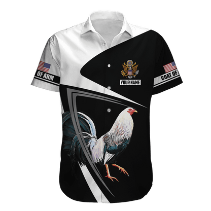 Personalized American Rooster 3D Printed Unisex Shirt