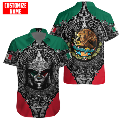 Personalized Name Aztec Mexican 3D All Over Printed Unisex Shirts