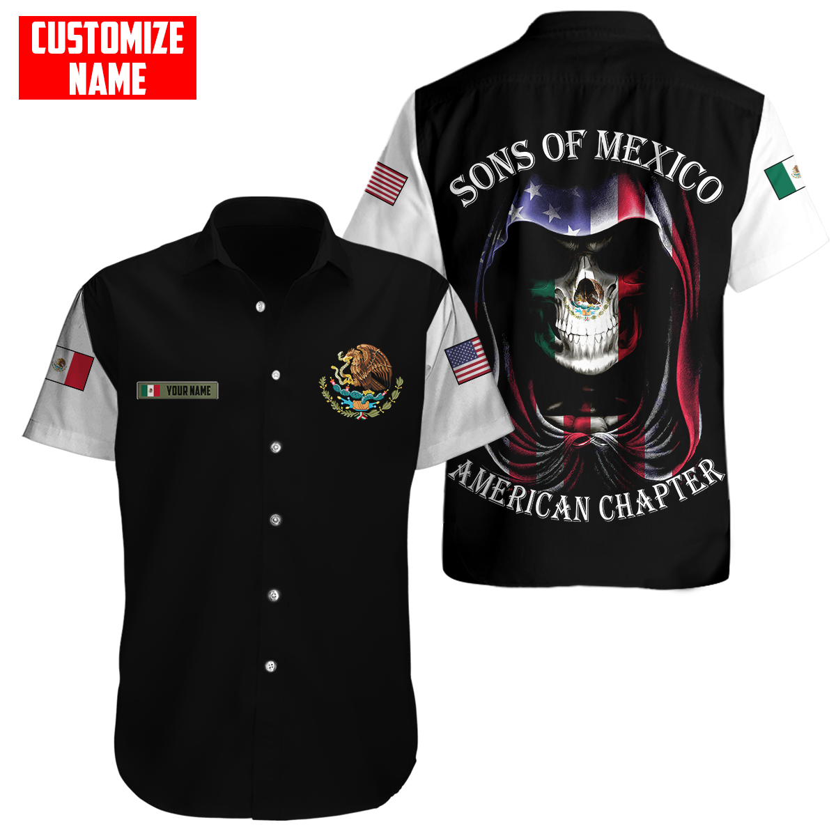 Persionalized Mexico 3D All Over Printed Unisex Shirts DQB26062101