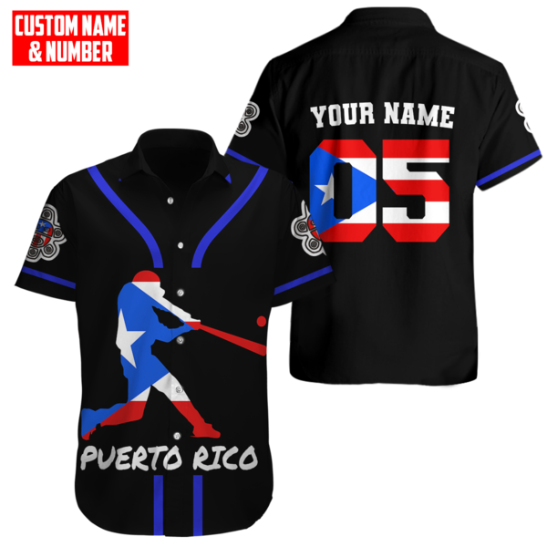 Customize Name And Number Puerto Rico Hawaii Shirt For Men And Women
