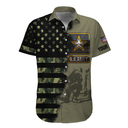 Personalized Name US Army Veteran 3D All Over Printed Shirts