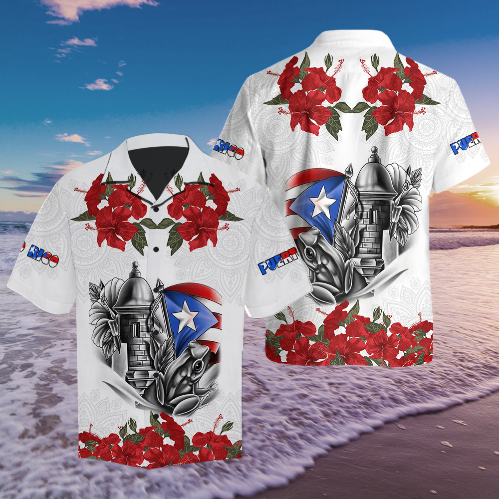 Manga Flower Puerto Rico Hawaii Shirt For Men And Women MH24022104