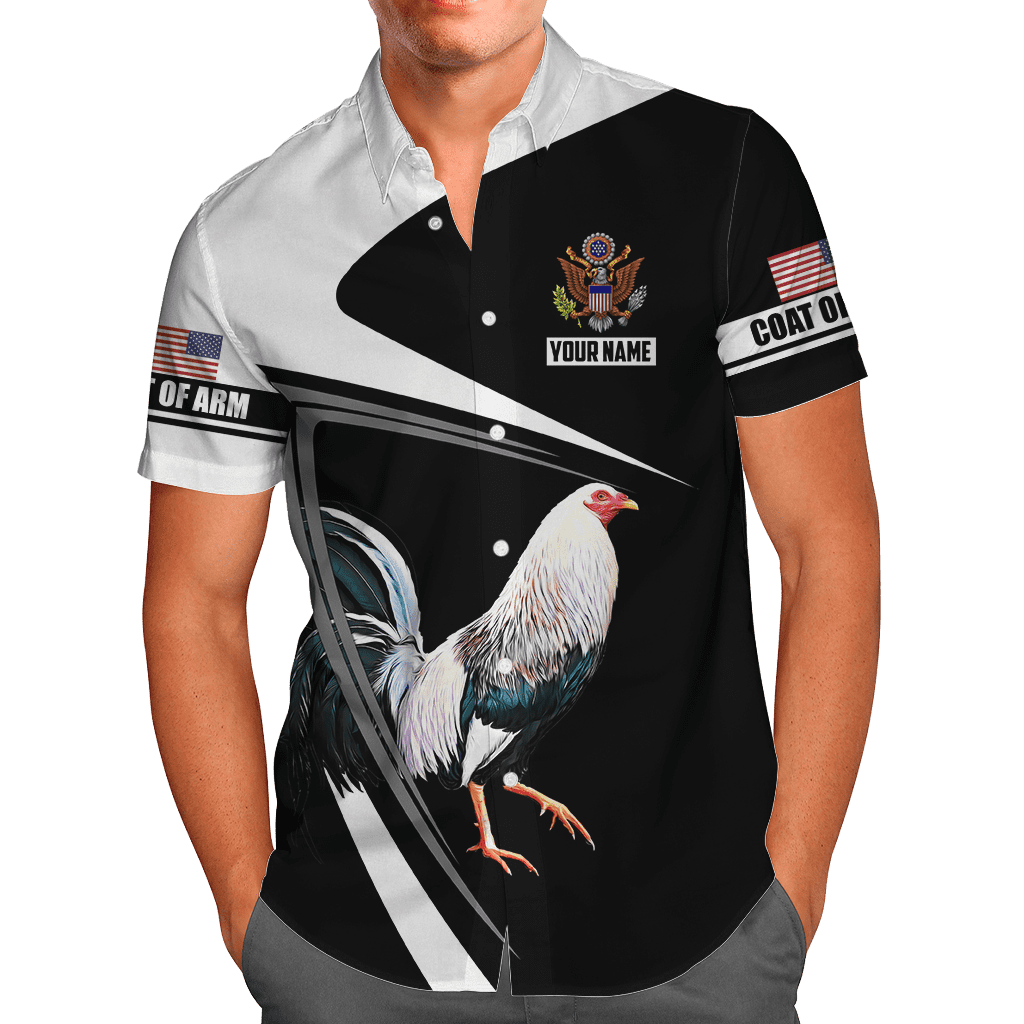 Personalized American Rooster 3D Printed Unisex Shirt