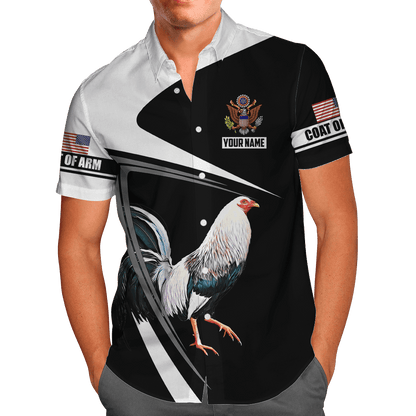 Personalized American Rooster 3D Printed Unisex Shirt