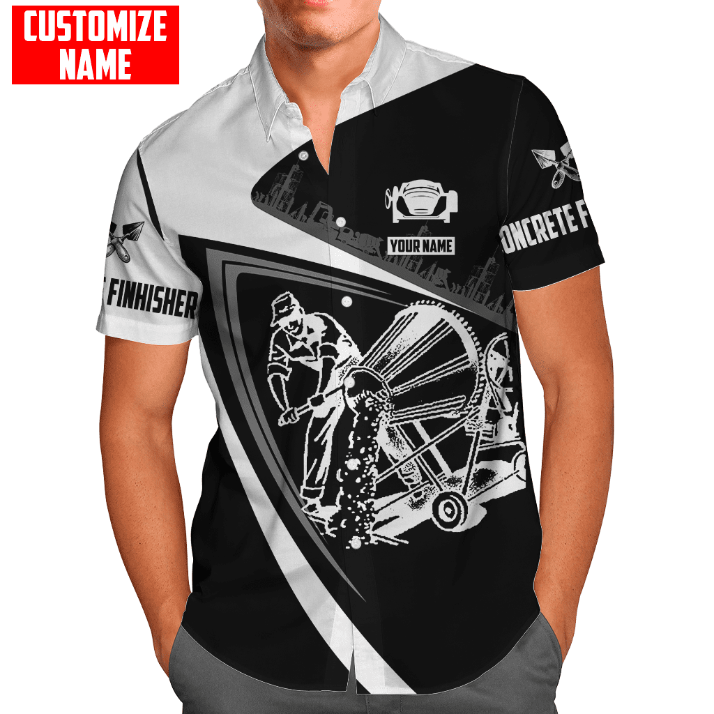 Customized Name Mixer Concrete Finisher 3D All Over Printed Unisex Shirts
