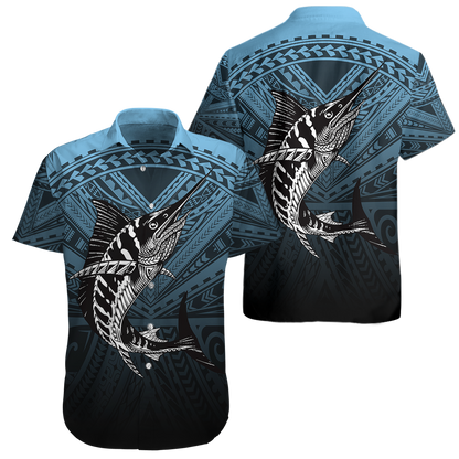 Amazing Polynesian Mahi Mahi Go Fishing Hawaii Shirt Combo With Short