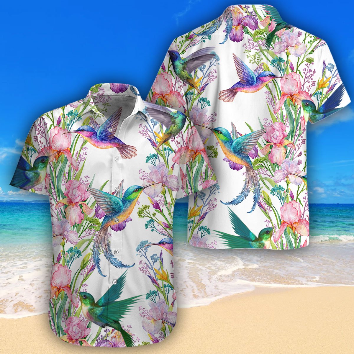 Hummingbird Beach Shirt For Men And Women