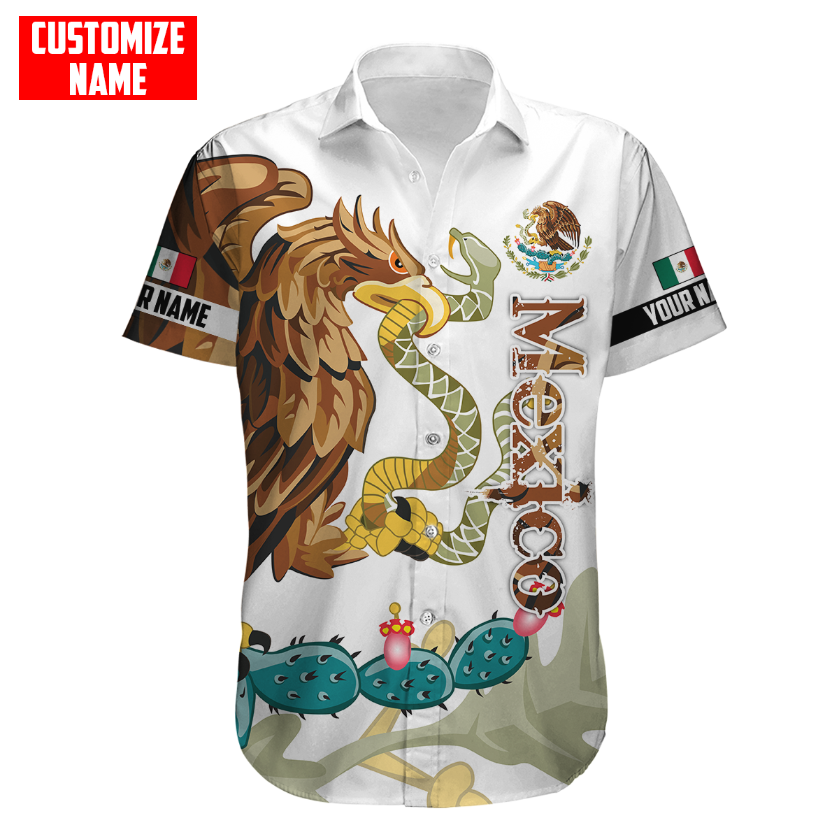 Persionalized Mexico 3D All Over Printed Unisex Shirts DQB25062101