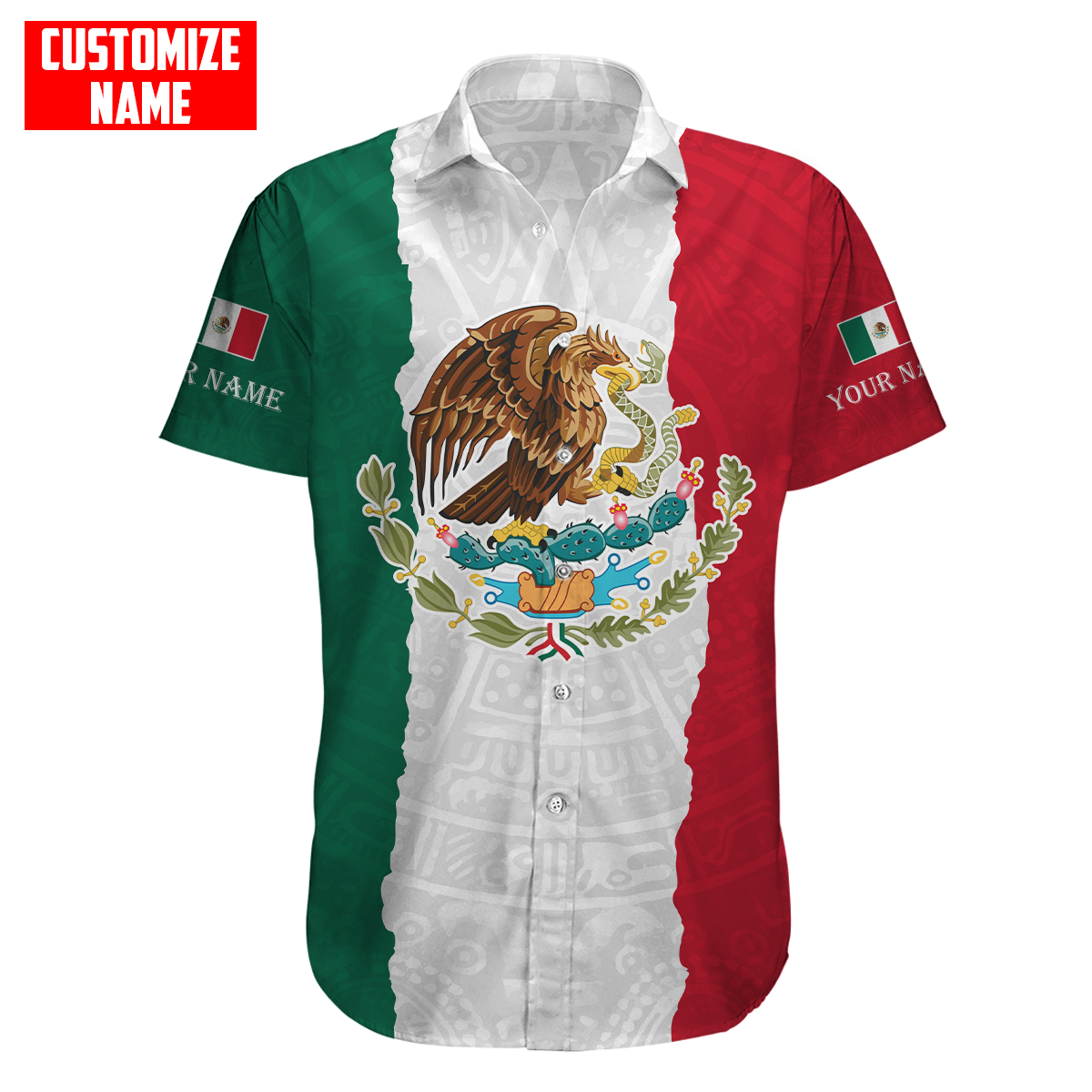 Personalized Name Mexico 3D All Over Printed Unisex Shirts DQB10072101