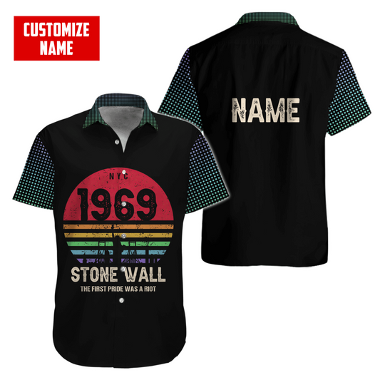 Customize Name The Pride Hawaii Shirt For Men And Women