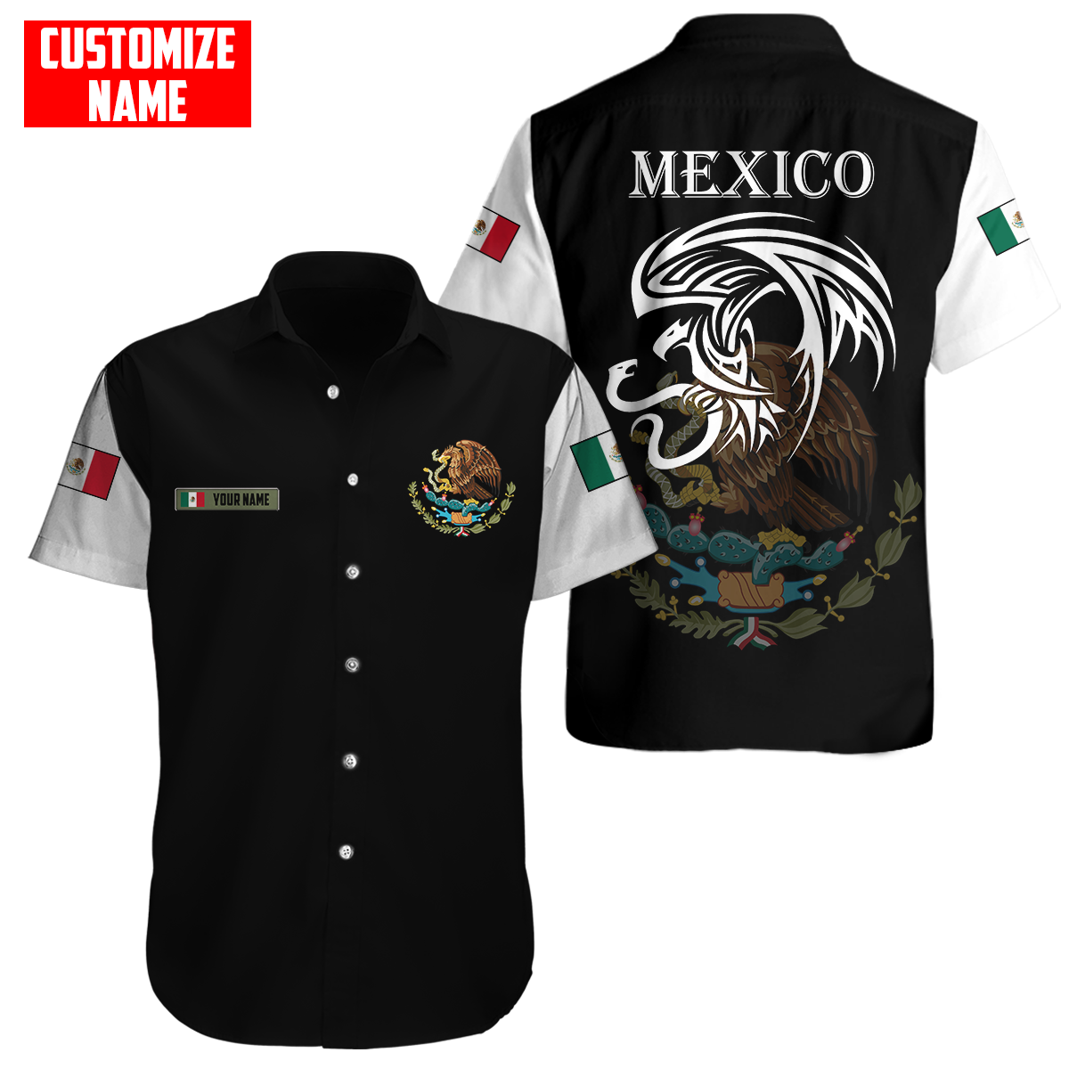 Persionalized Mexico 3D All Over Printed Unisex Shirts DQB25062102
