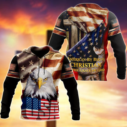 Eagle USA Flag 3D All Over Printed Shirts For Men & Women - Amaze Style™-Apparel