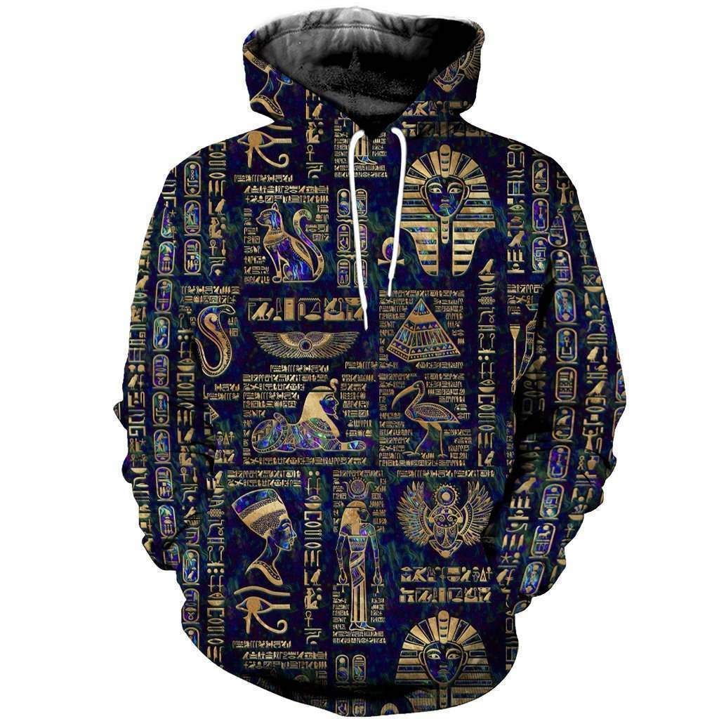 Egyptian Hieroglyphs And Deities 3D All Over Printed Clothes HC3103 - Amaze Style™-Apparel