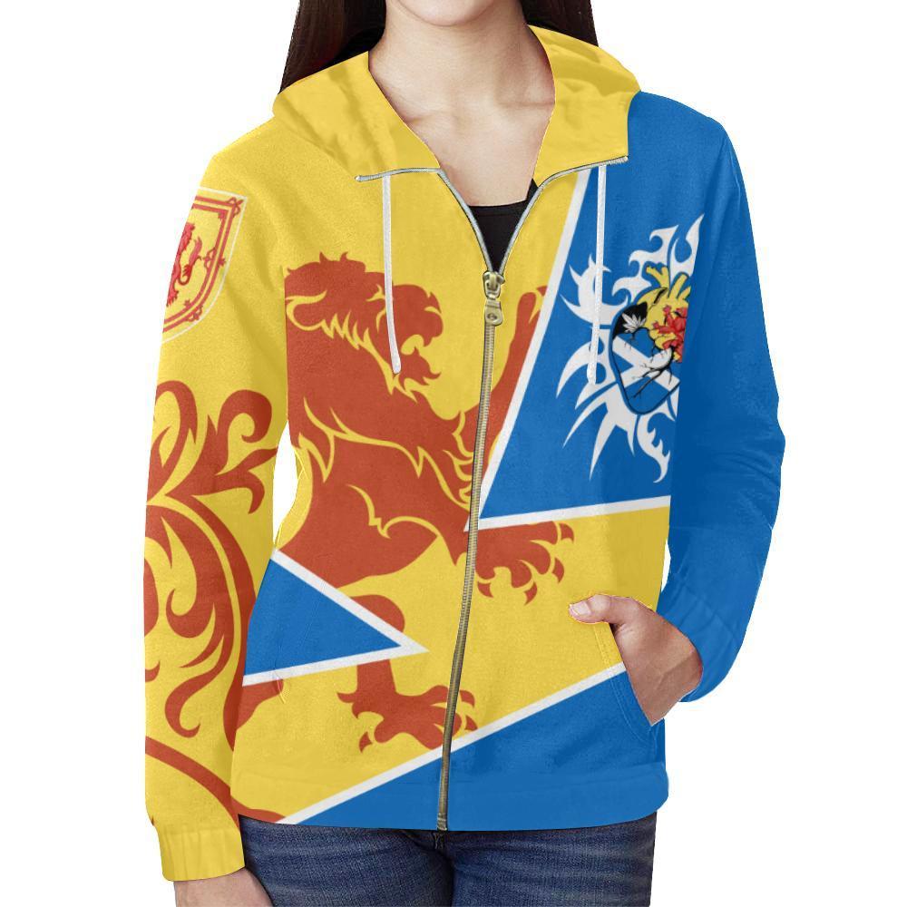 Scotland Hoodie - Scottish Royal Lion 1990s Cadmium Yellow NNK1525 - Amaze Style™-Apparel